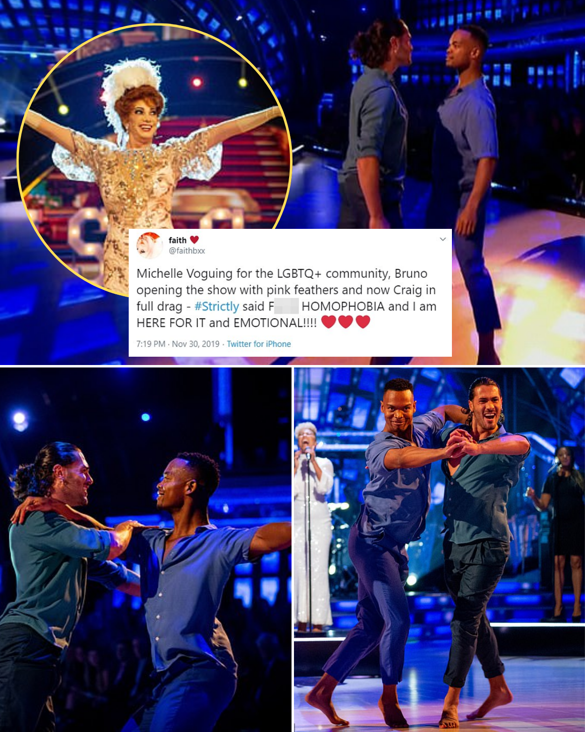 Strictly fans hail the show as 'iconic' for 'hitting back' at same-sex dance routine critics with drag performance from judge Craig Revel Horwood
