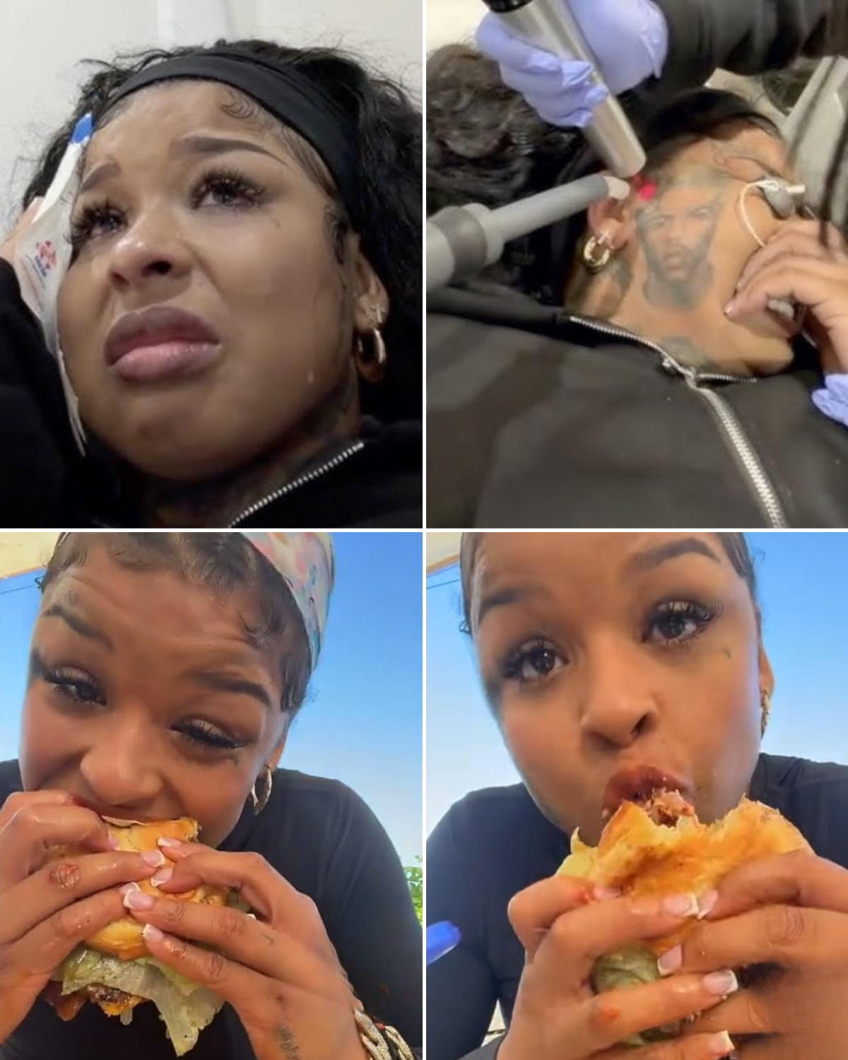 Chrisean Rock Marks Father’s Day by Removing Her Blue Face Tattoo — and the Second Laser Session Has Fans Reading Between the Lines