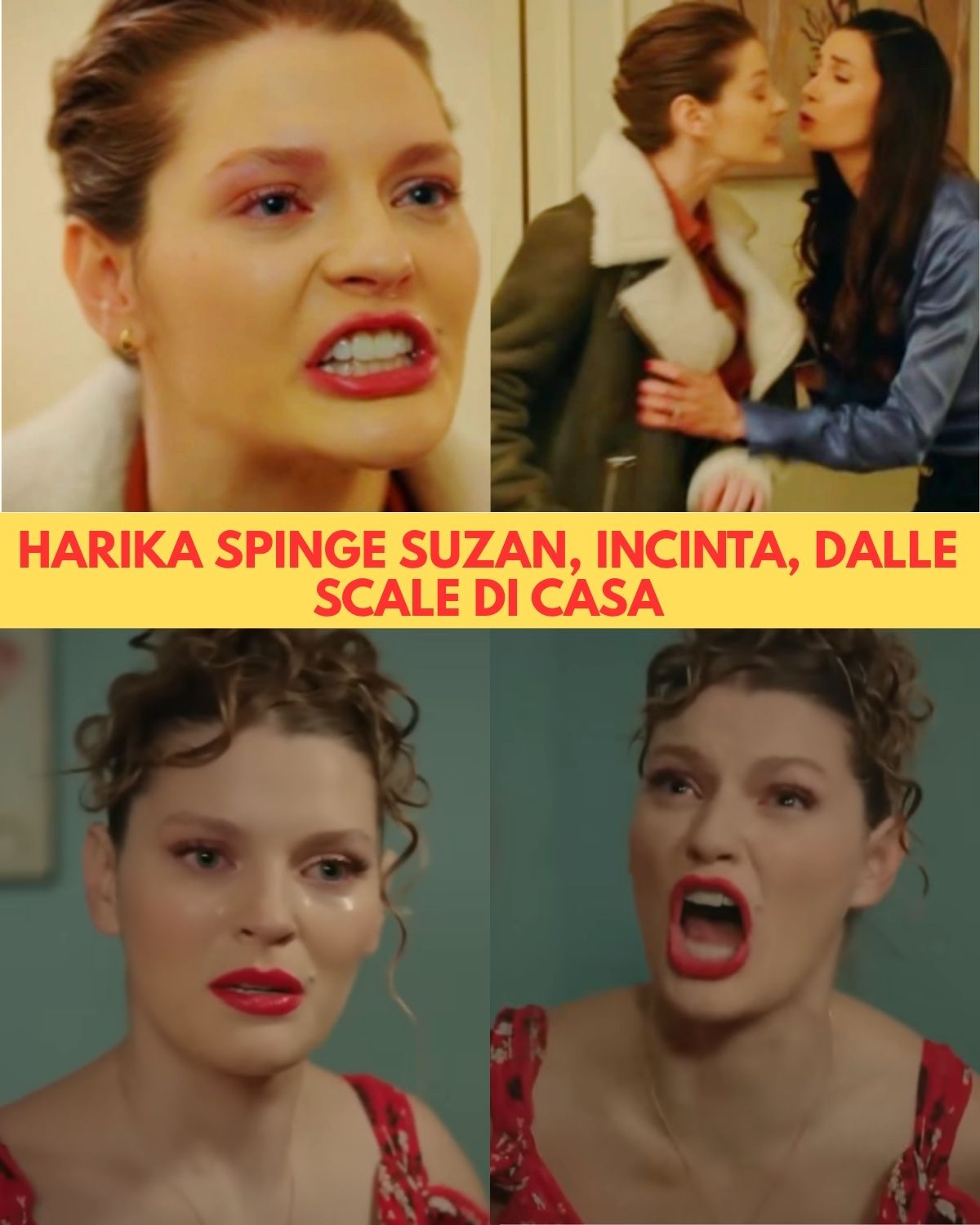 Tutto per la mia famiglia, spoiler 6 luglio: Harika spinge Suzan, incinta, giù dalle scale dopo un duro scontro