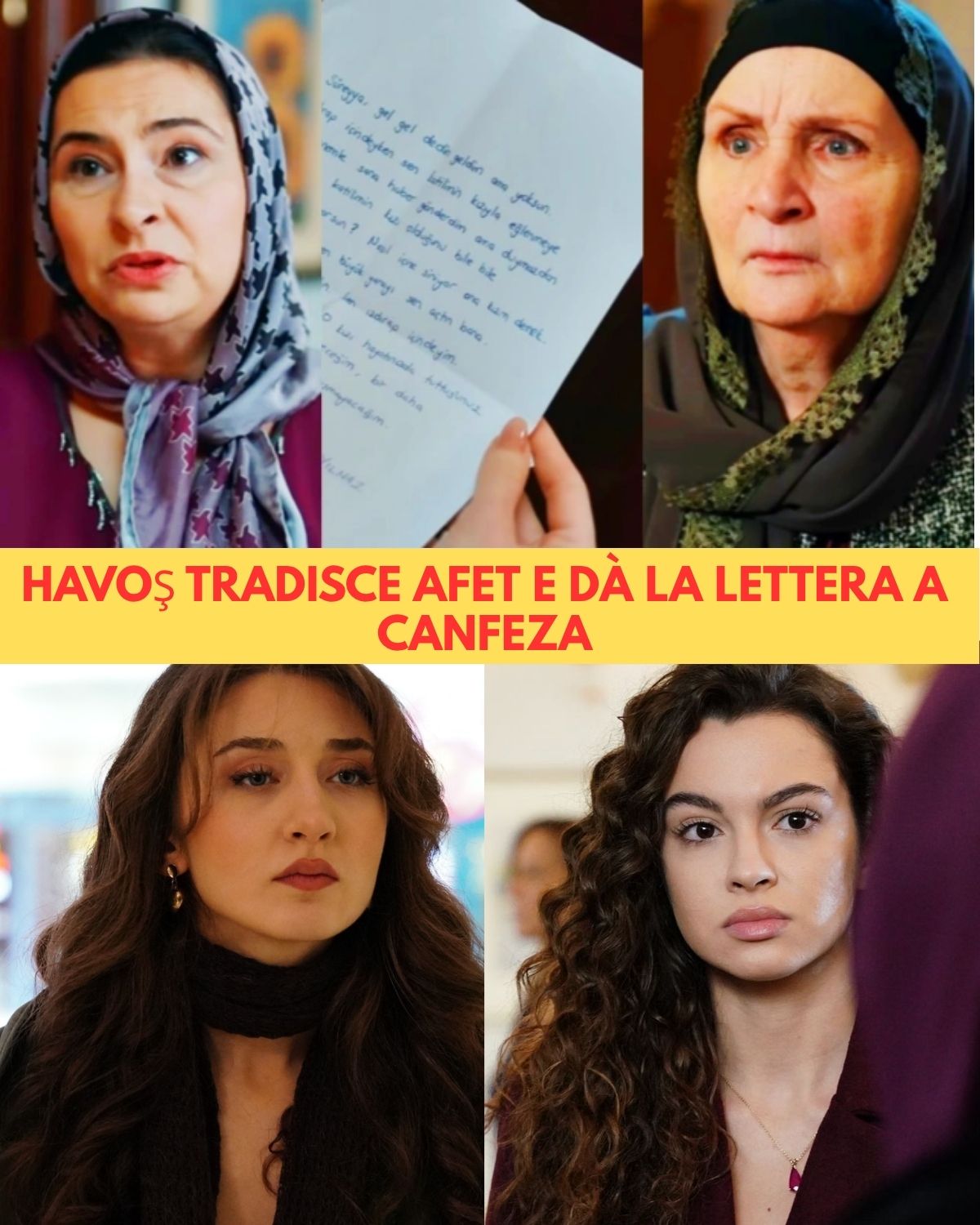 Racconto di una notte, spoiler 19 luglio: Havoş tradisce Afet e consegna la lettera a Canfeza