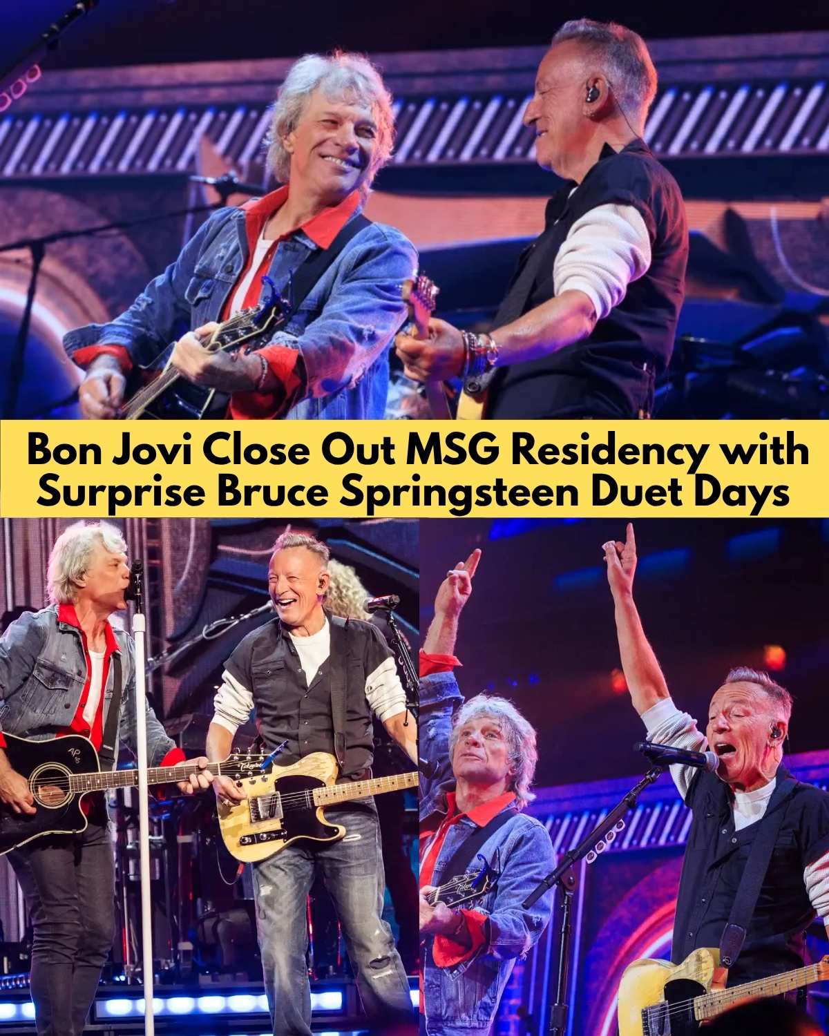 Bon Jovi Close Out Madison Square Garden Residency With Surprise Bruce Springsteen Duet