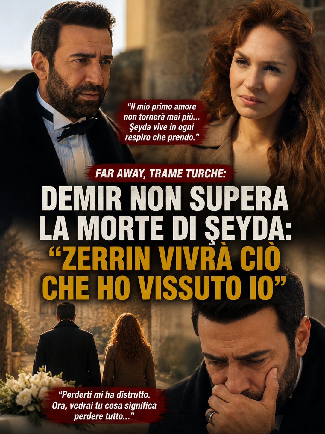 Far Away, spoiler dalla Turchia: Baybars non supera la morte di Şeyda, "Zerrin vivrà quello che ho vissuto io"