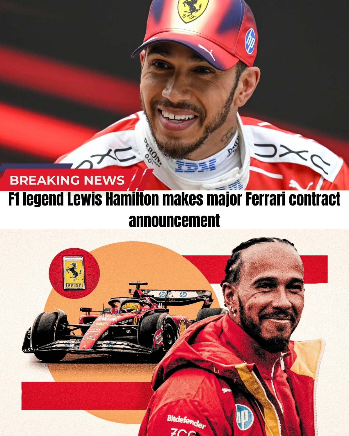 The F1 paddock is completely paralyzed! ๐ฑ After a brutal season getting outperformed by Leclerc, rumors of Hamilton quitting Ferrari were everywhere. But ahead of the Canadian GP, the 7-time champ just broke his silence with a shocking 2027 contract revelation!