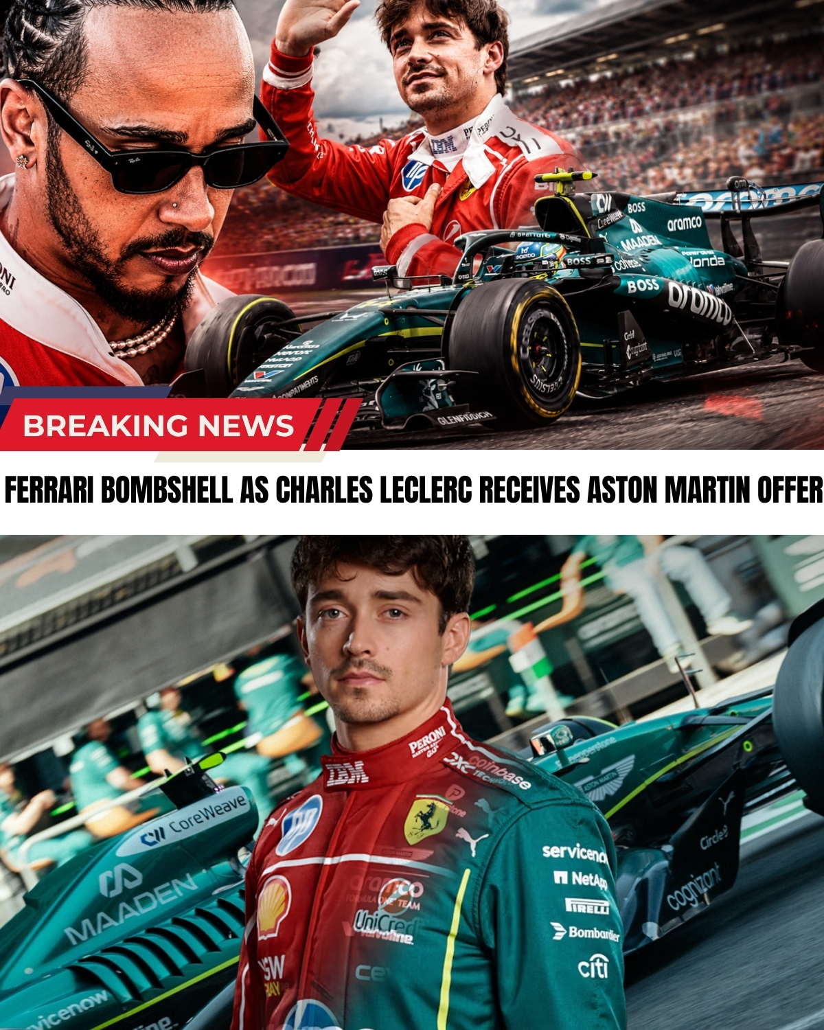 Rumors are EXPLODING around the paddock! 💥 After a disastrous Miami GP and ongoing nightmare tyre issues, Charles Leclerc has just received a MASSIVE, jaw-dropping offer from a major rival team!