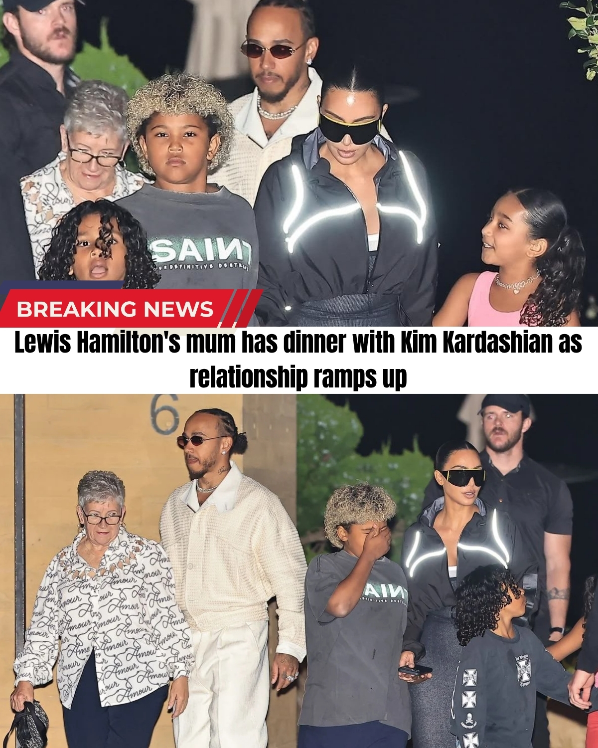 The F1 superstar and reality TV queen just broke the internet! 🤯 Rumors of a massive romance are exploding after Lewis was caught doing the UNTHINKABLE. He didn’t just take Kim on a date—he brought his own MOTHER to a private Kardashian family party!