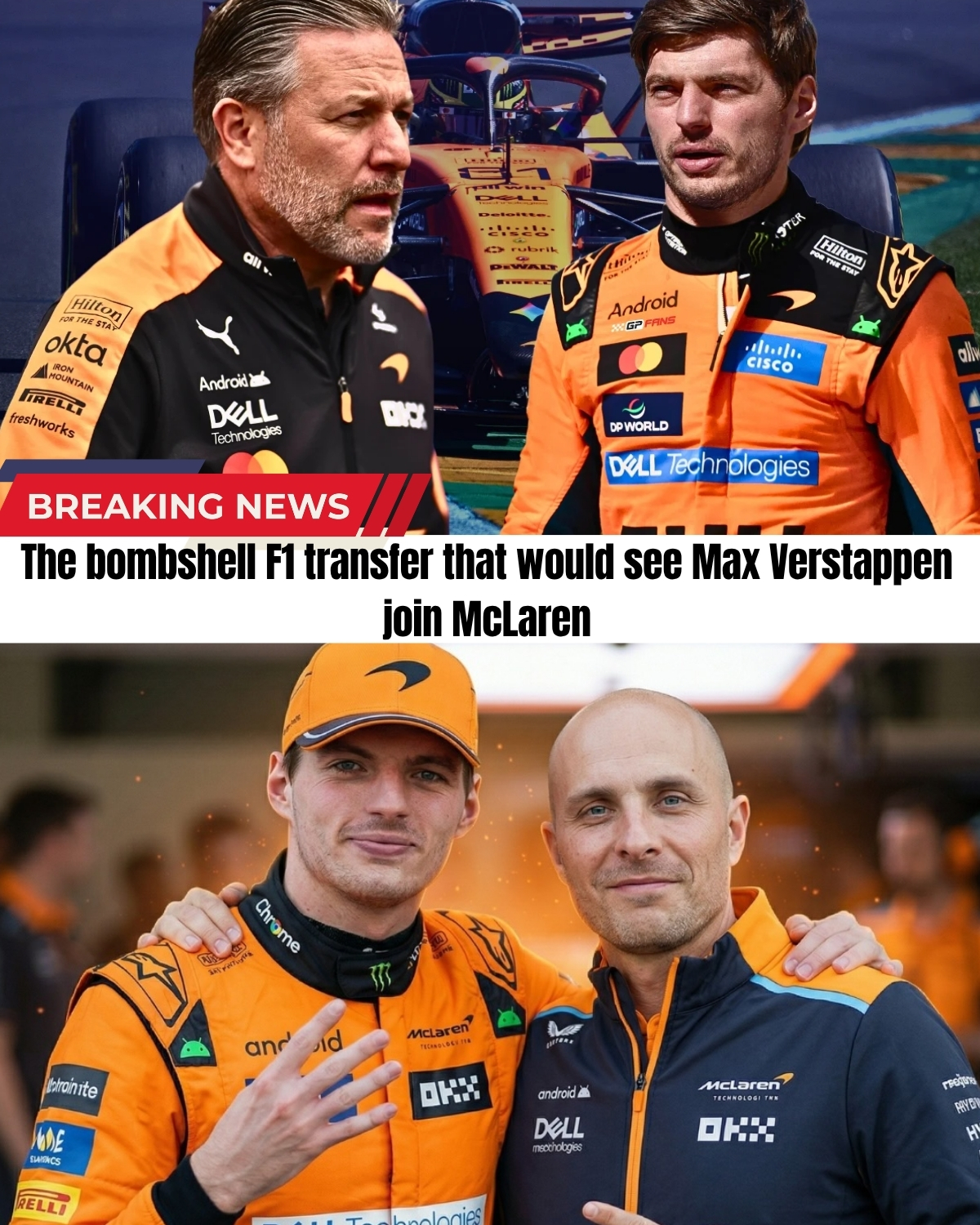 The paddock is in absolute MELTDOWN! 😱 Trapped in P7 with a failing Red Bull, Max Verstappen is reportedly negotiating a mind-blowing escape plan to Woking—sending Oscar Piastri the other way!