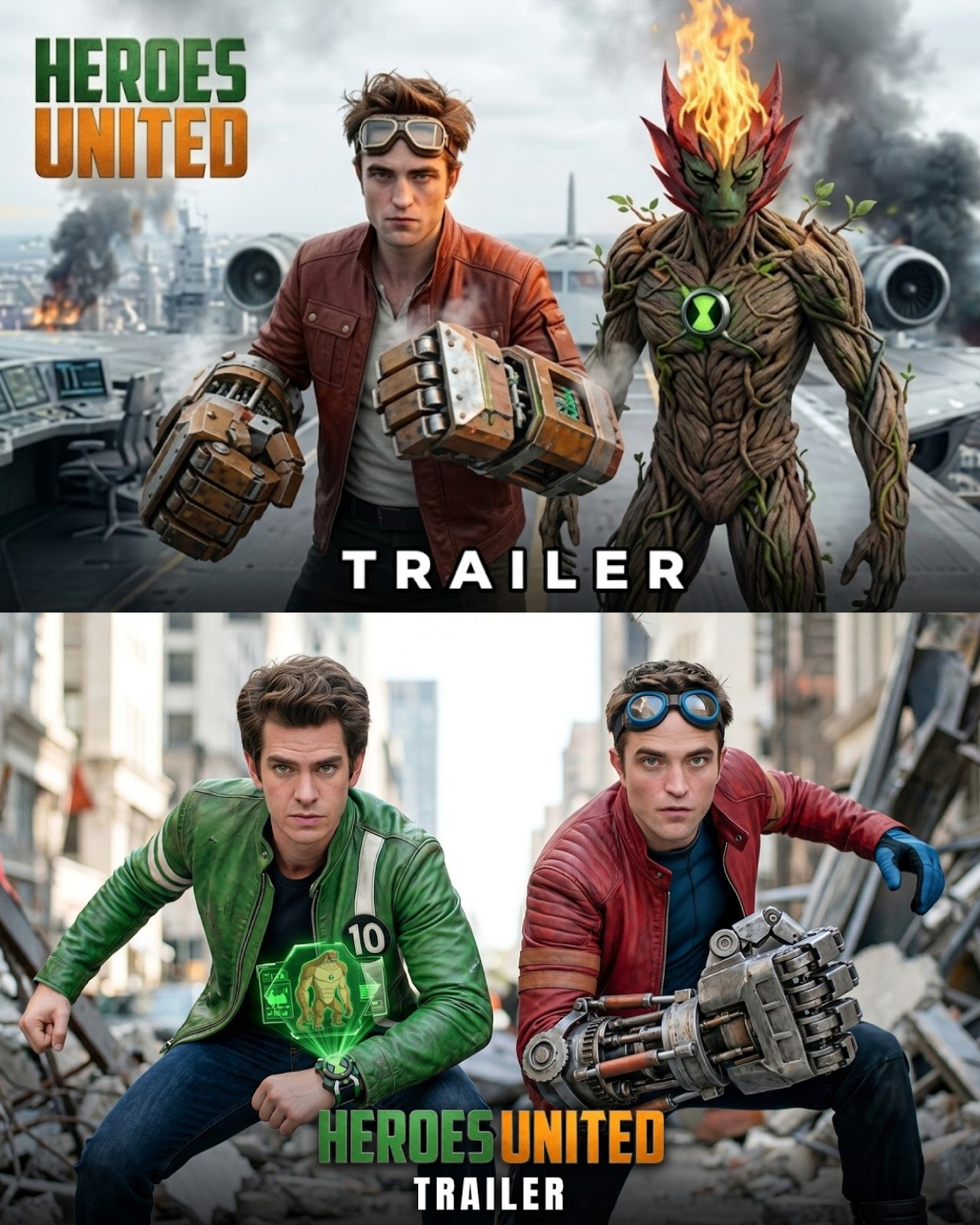 ¡La industria del cine acaba de explotar! Se ha revelado el tráiler conceptual de “Heroes United” y el elenco es, sencillamente, de otra galaxia: Andrew Garfield, Robert Pattinson y Jake Gyllenhaal juntos en una misma pantalla.