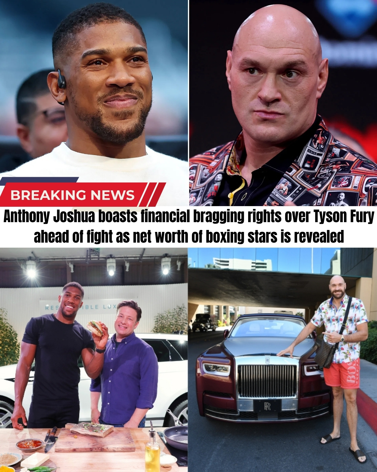 The winter 2026 war is ON! Anthony Joshua just landed a brutal blow straight to Furyโs wallet. ๐ฑ๐ฅ The Sunday Times Rich List exposed a massive wealth gap, completely destroying Fury’s savage “chinless” taunts.