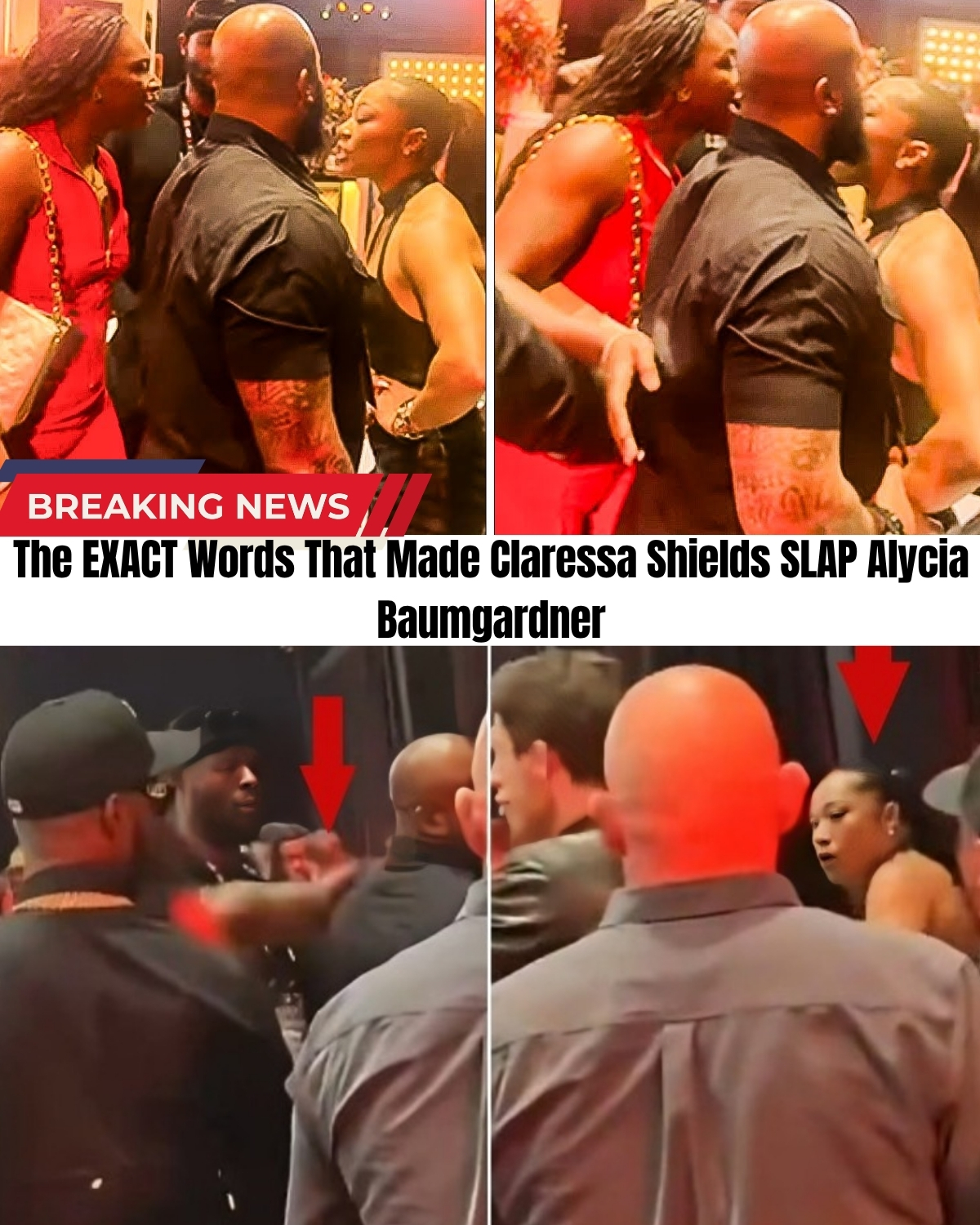 The boxing world is in absolute meltdown! 🥊 A promo event just turned into a violent riot after undefeated icon Claressa Shields brutally slapped Alycia Baumgardner live on air!