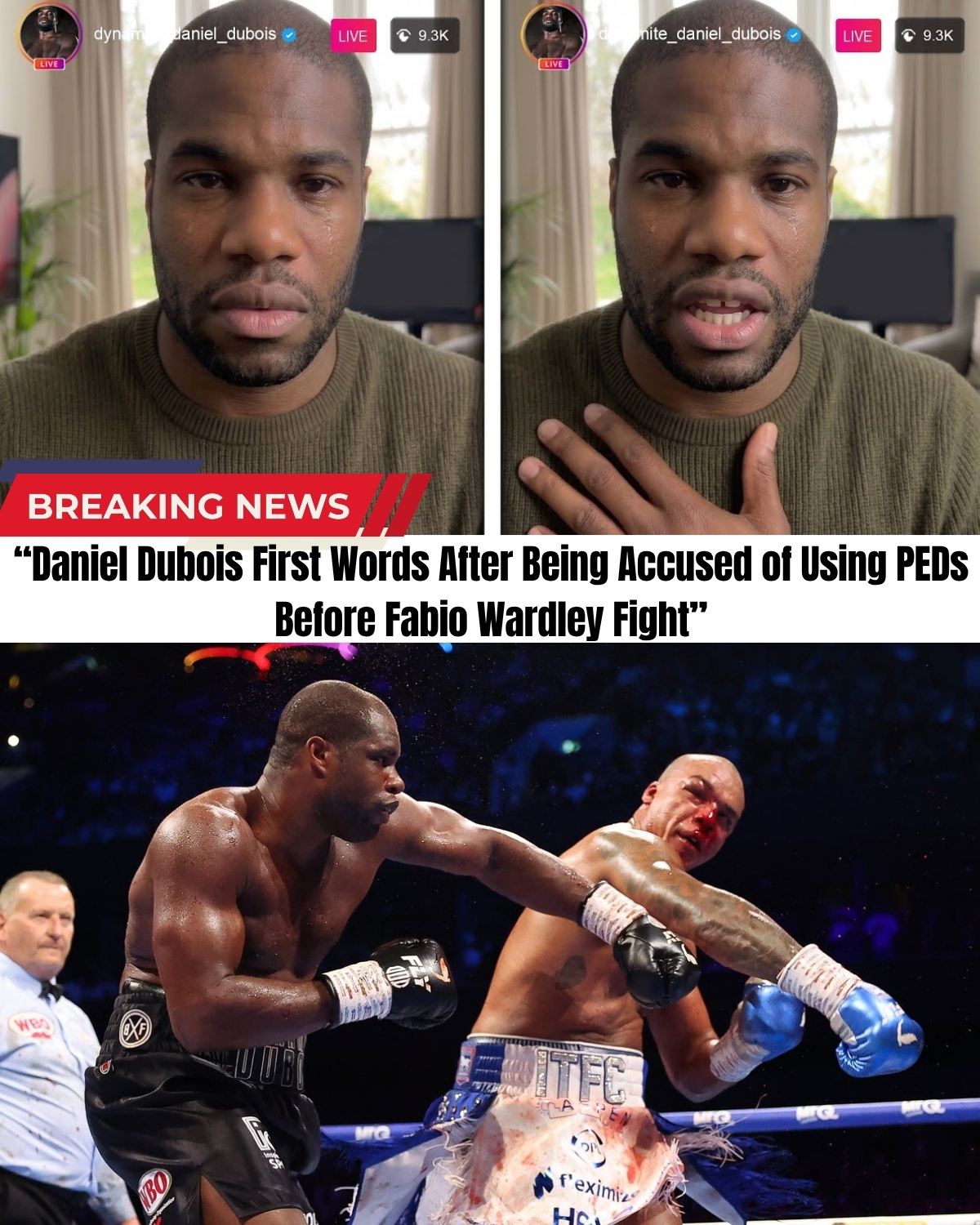The boxing world is in a total meltdown! ๐ฑ Heavyweight star Daniel Dubois just broke his silence after shocking PED allegations threatened to cancel his fight with Fabio Wardley!