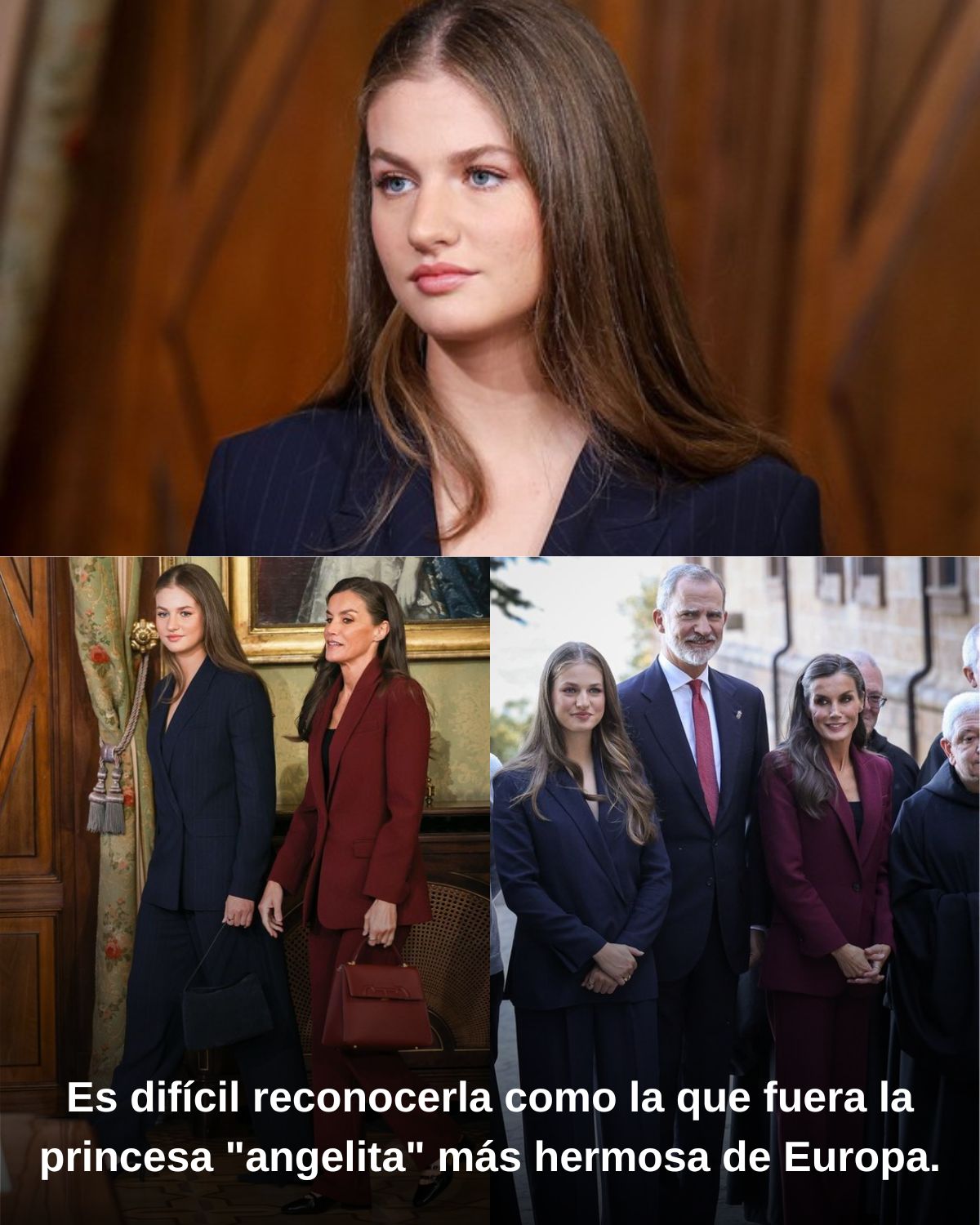Es difícil reconocerla como la que fuera la princesa “angelita” más hermosa de Europa.