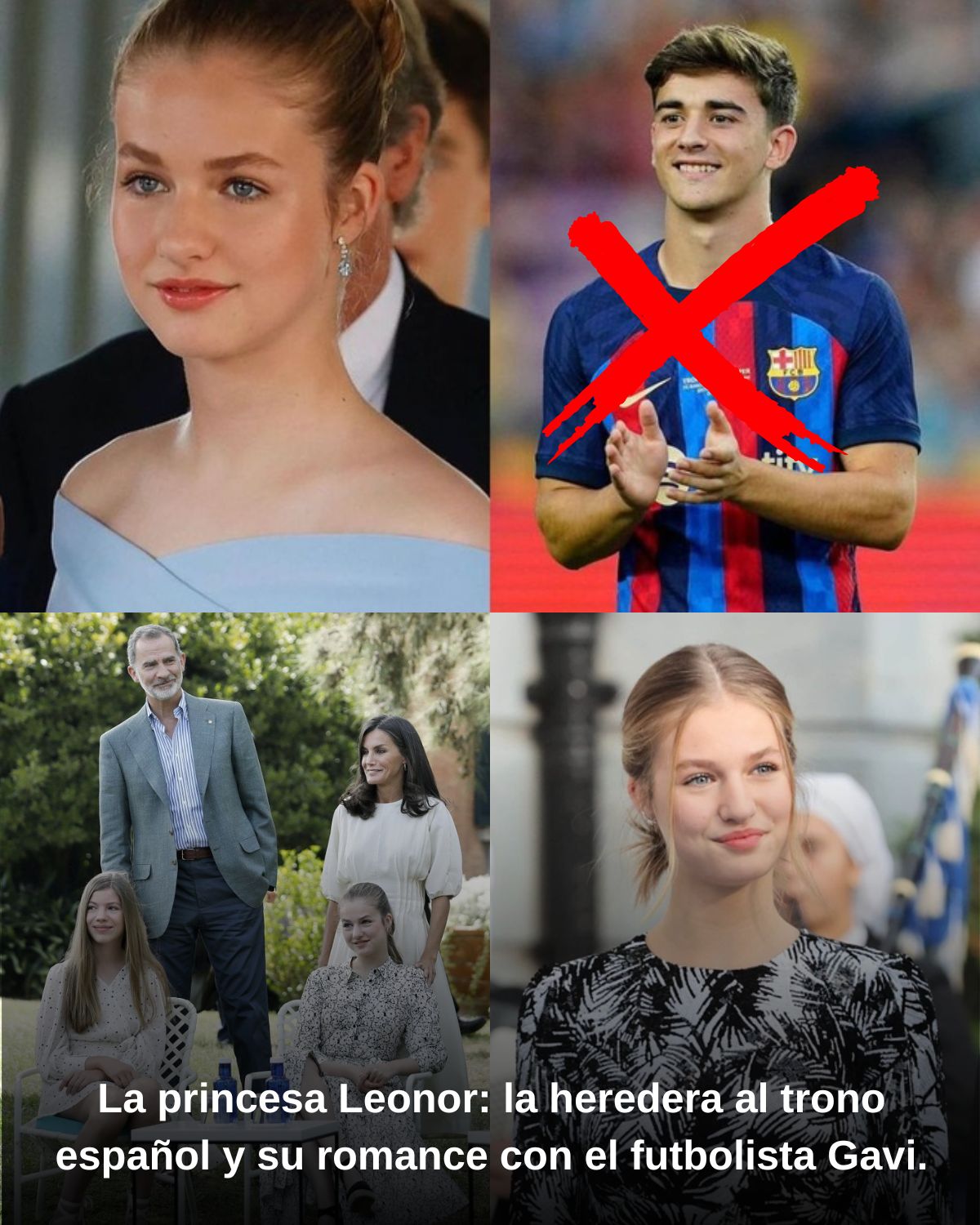 La princesa Leonor: la heredera al trono español y su romance con el futbolista Gavi.