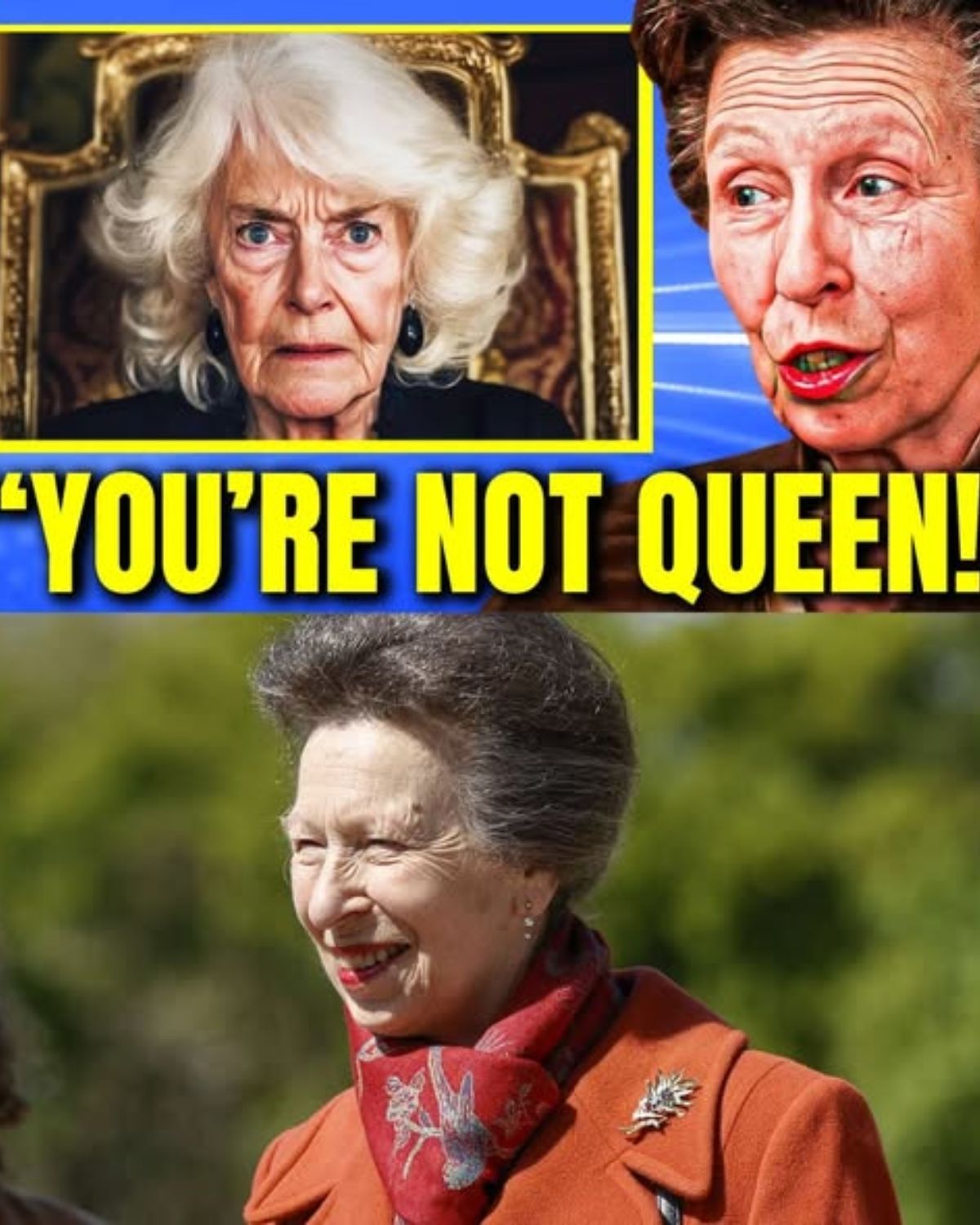 Princess Anne EXPOSES Queen Camilla’s Darkest Secret!