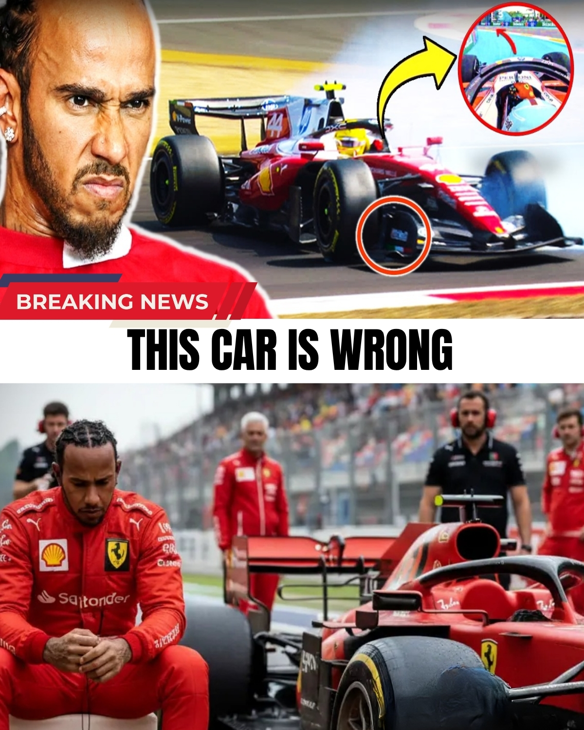 The dream is turning into a pure NIGHTMARE! 😱 Lewis Hamilton just EXPOSED a catastrophic, unfixable flaw in Ferrari’s SF-26, and paddock experts are panicking! 🔥 With the car in ruins and rumors exploding, insiders claim the 7-time champ might walk away FOR GOOD.