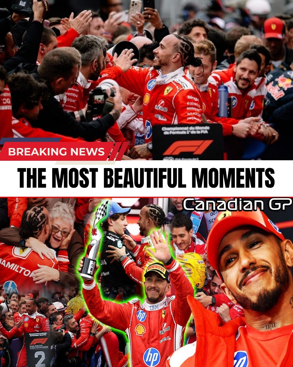 The Montreal crowd witnessed absolute magic! ๐จ๐ฆ Lewis Hamilton just delivered a breathtaking, heart-stopping masterclass to secure 2nd place!