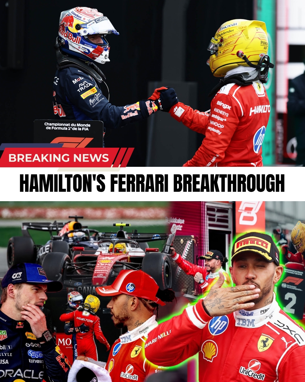 The Canadian GP just delivered the most insane race of the year! ๐จ๐ฆ In a heart-stopping safety car restart, Lewis Hamilton pushed his car to the absolute limit in a brutal, wheel-to-wheel war against Max Verstappen to snatch a stunning victory!