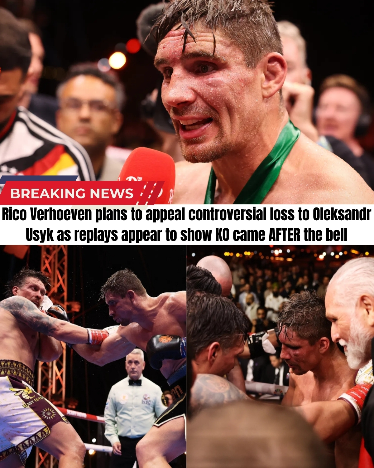 The Pyramids mega-fight scandal has just turned into a legal war! ๐ฅ Rico Verhoeven officially announced he is appealing his controversial loss after video evidence proved the referee stopped the fight AFTER the bell already rang!