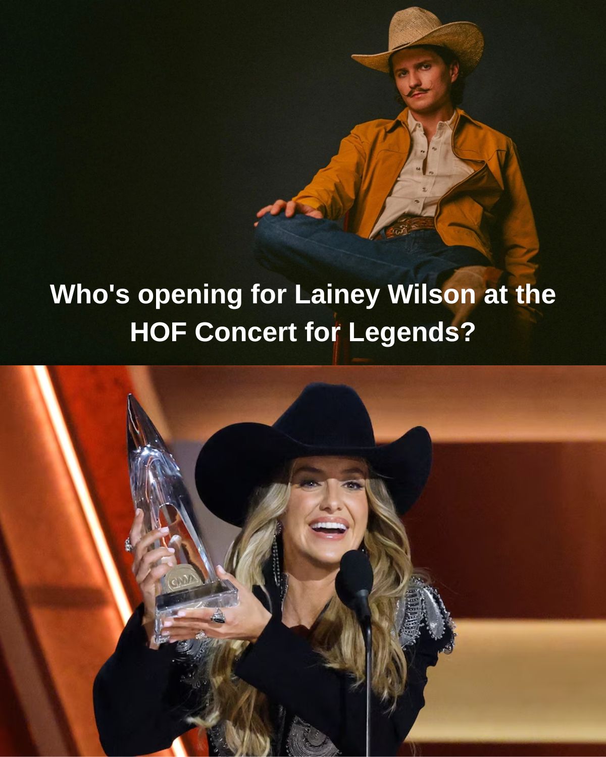 Who’s opening for Lainey Wilson at the HOF Concert for Legends?
