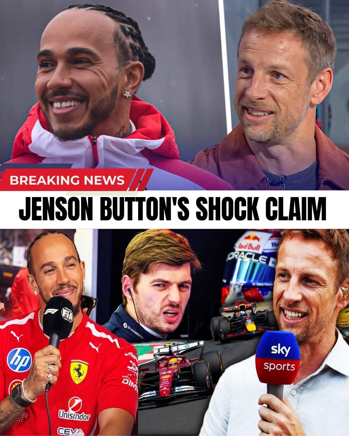 Jenson Button just dropped a massive paddock bombshell about the deep insecurities torturing Lewis Hamilton! 😱 Behind the 7 titles lies a hidden mental dark place. To cope, Hamilton has completely hijacked Ferrari’s SF-26 design—brutally sidelining Charles Leclerc!