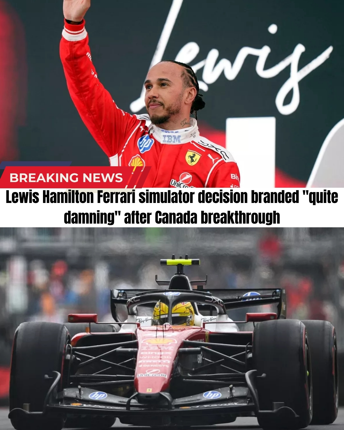 Lewis Hamilton just secured his absolute best finish for Ferrari at the Canadian Grand Prix, but his shocking post-race confession has triggered a massive crisis in Maranello!