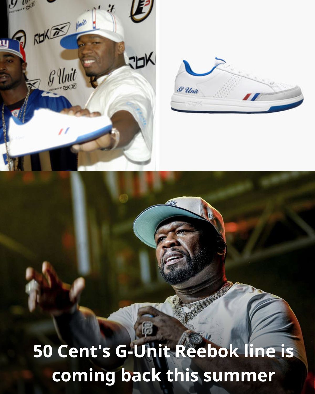 50 Cent’s G-Unit Reebok line is coming back this summer