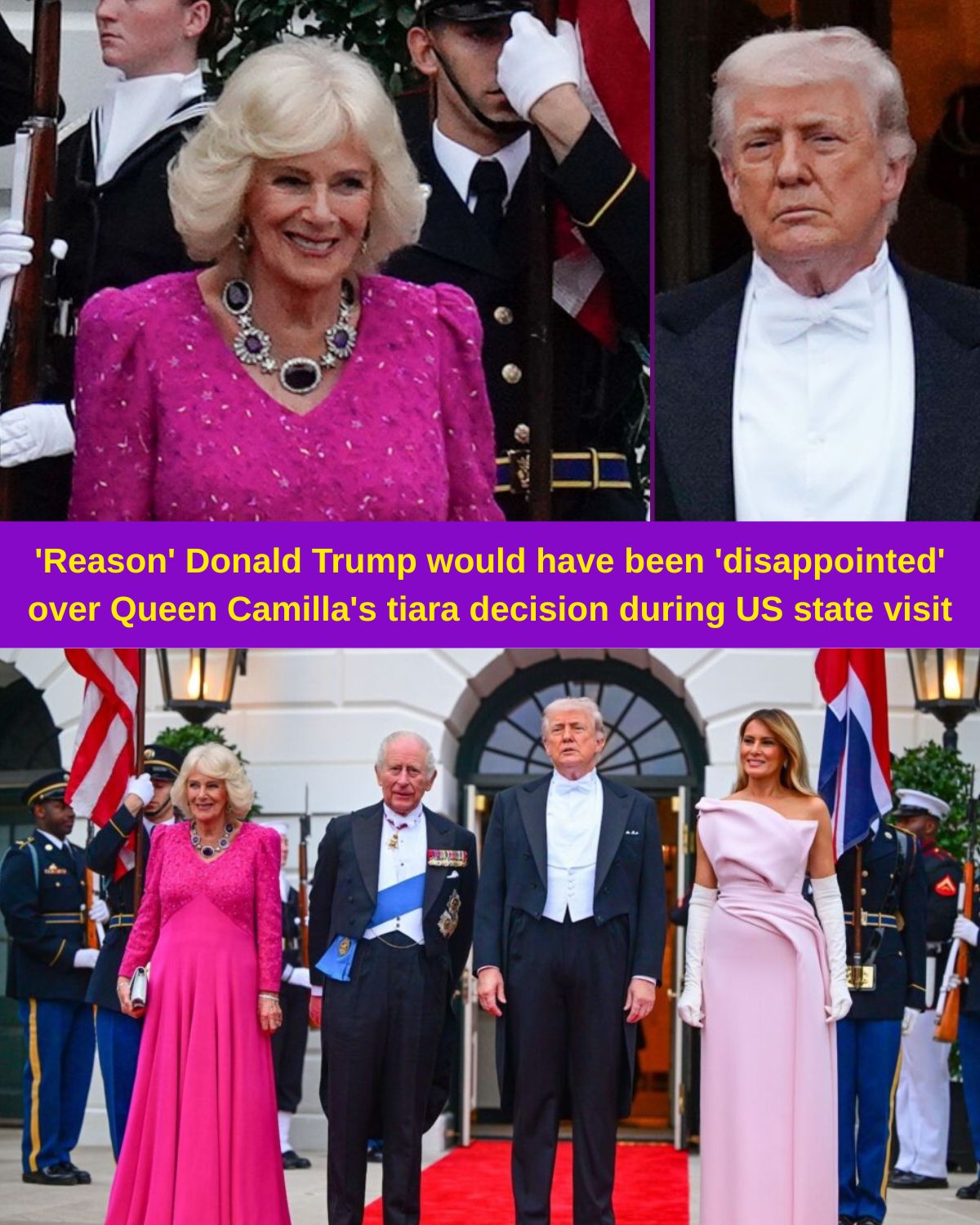 Donald Trump Reportedly โDisappointedโ After Queen Camilla Broke Major Royal Tradition at State Dinner