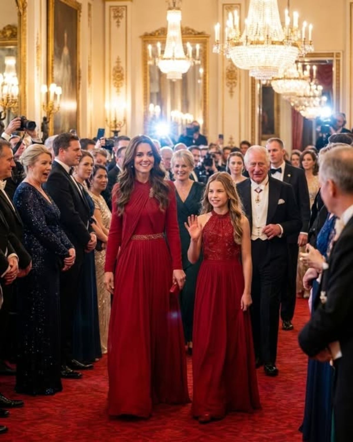 RED HOT ROYALS! Catherine and Charlotte Just Turned Buckingham Palace Into the Most Talked-About Event of the Year…