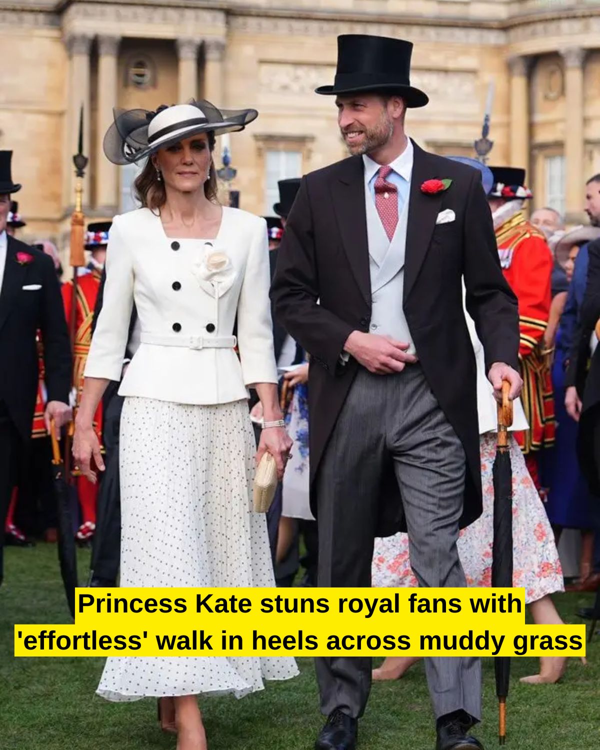 Princess Kate stuns royal fans with ‘effortless’ walk in heels across muddy grass