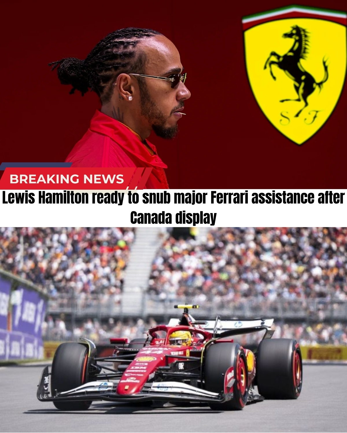 Lewis Hamilton just dropped a massive bombshell at the Canadian GP! 😱 Frustrated with his SF-26, the 7-time champ made a highly controversial decision: completely abandoning Ferrari’s multi-million dollar simulator!