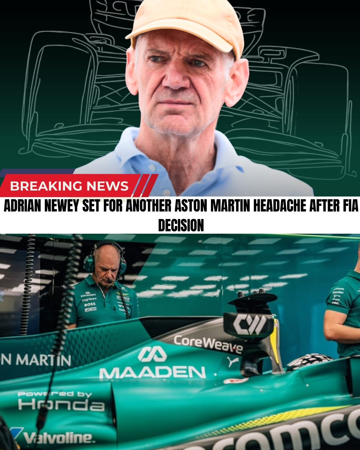 F1 fans, hold onto your seats! 🛑 A massive BOMBSHELL just dropped regarding the new FIA regulations, and it’s an absolute NIGHTMARE for Aston Martin! 😱 After revealing their radically extreme new car, a sudden rule change has thrown everything into pure chaos.