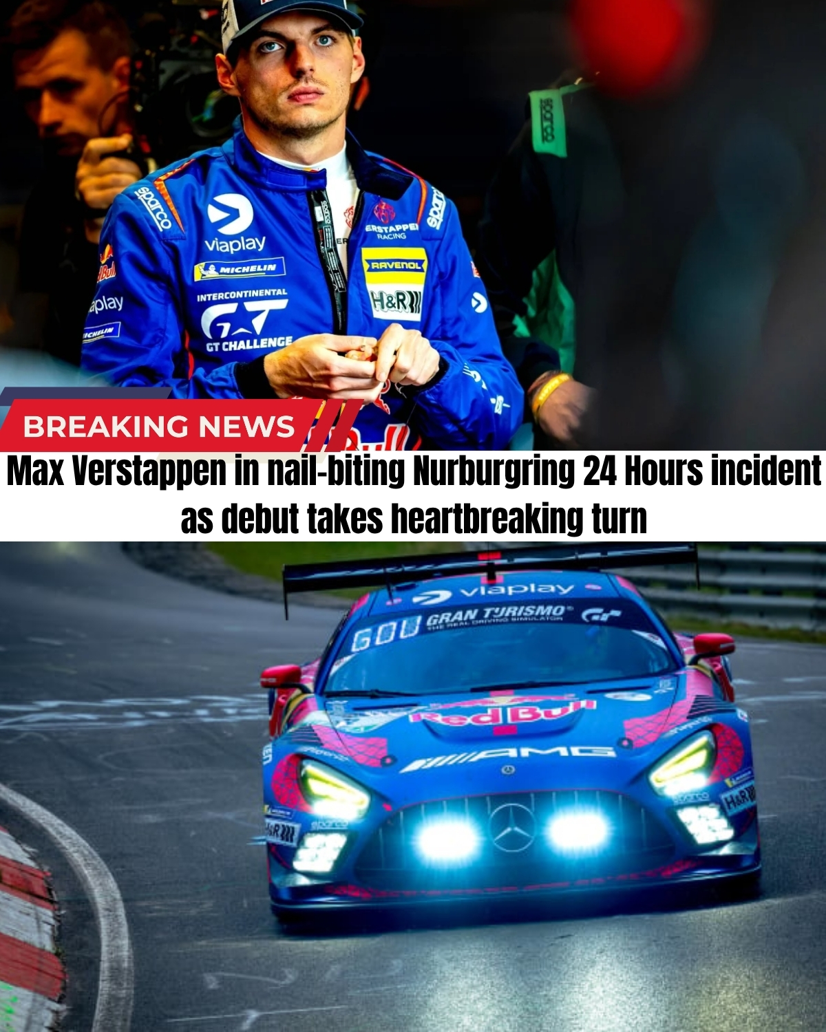 Max drove a flawless stint, dodging a terrifying crash by inches to build a massive lead! ๐คฏ He handed the No.3 Mercedes over in perfect condition, dreaming of a 24H victory.