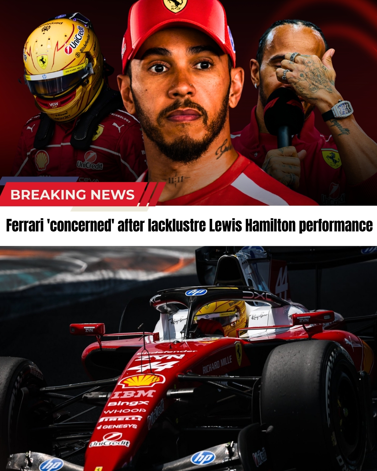 The F1 paddock is laughing! 😱 Ferrari brought 11 massive upgrades to Miami, but they just “slipped behind” their rivals. 📉 Experts say McLaren and Mercedes aren’t even SCARED anymore! 🛑 While Lewis Hamilton struggles to match Leclerc’s pace, a shocking revelation from Karun Chandhok suggests there’s a “deep concern” brewing in Maranello.