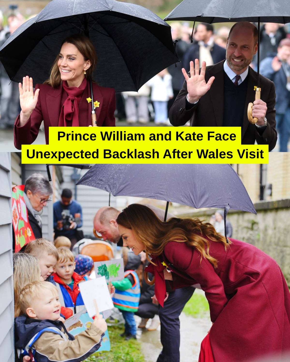 “Why Were the Children Left in the Rain?”: Prince William and Kate Face Unexpected Backlash After Wales Visit