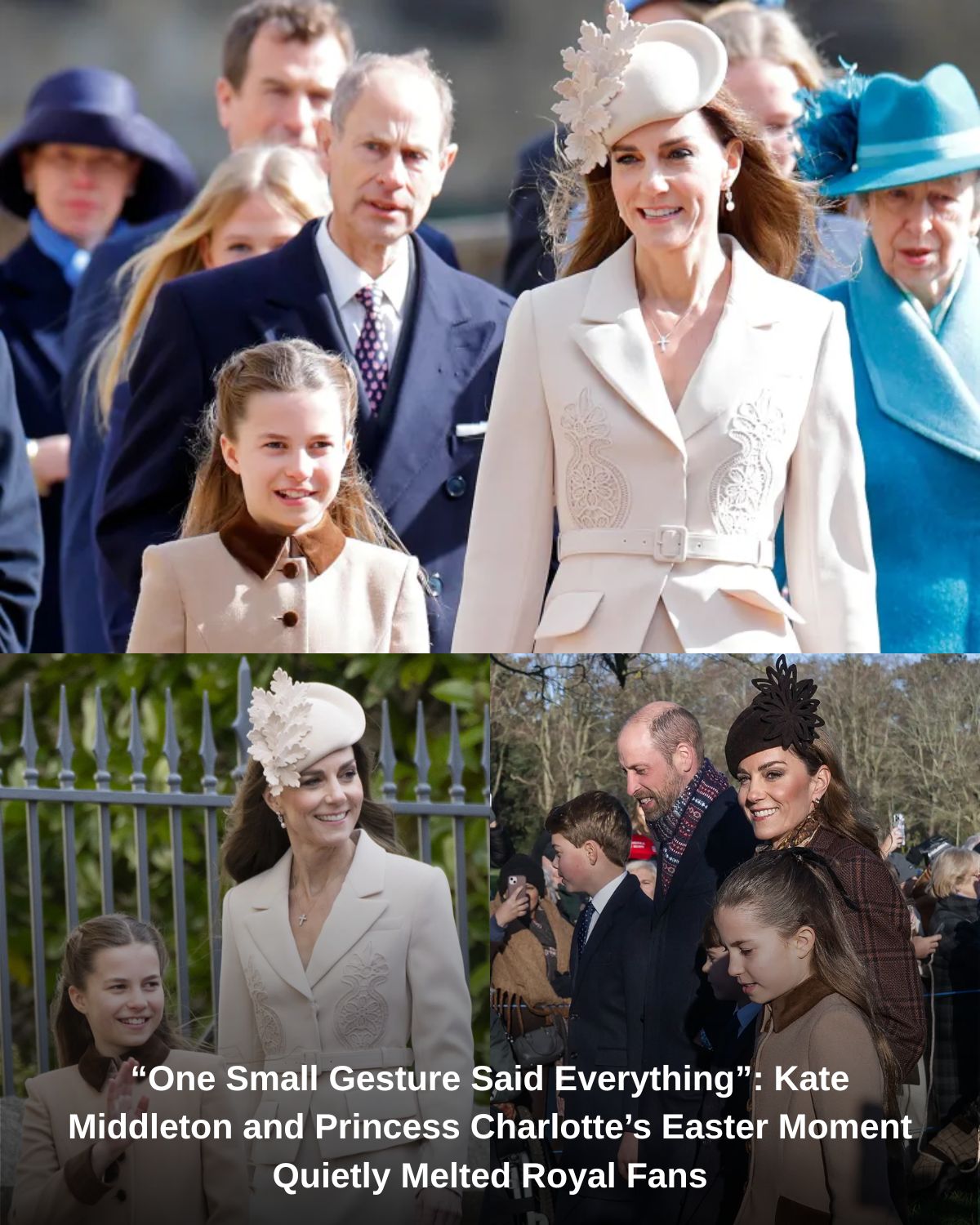 โOne Small Gesture Said Everythingโ: Kate Middleton and Princess Charlotteโs Easter Moment Quietly Melted Royal Fans