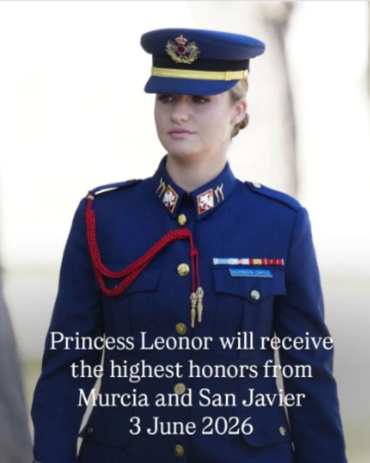 “LEONOR RECIBIRÁ UNA SERIE DE ALTAS DISTINCIONES EN LA REGIÓN DE MURCIA”