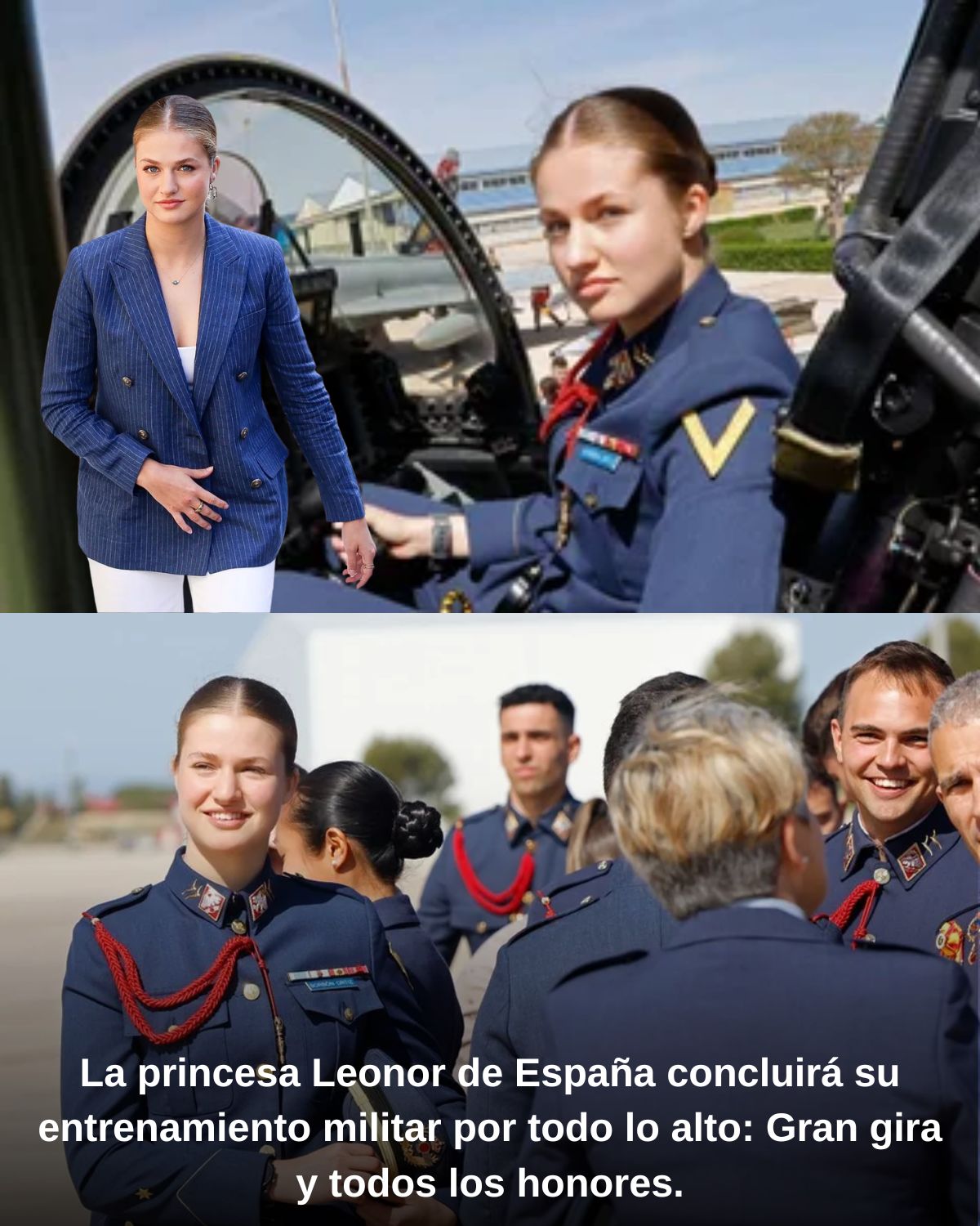 La princesa Leonor de Espaรฑa concluirรก su entrenamiento militar por todo lo alto: Gran gira y todos los honores.
