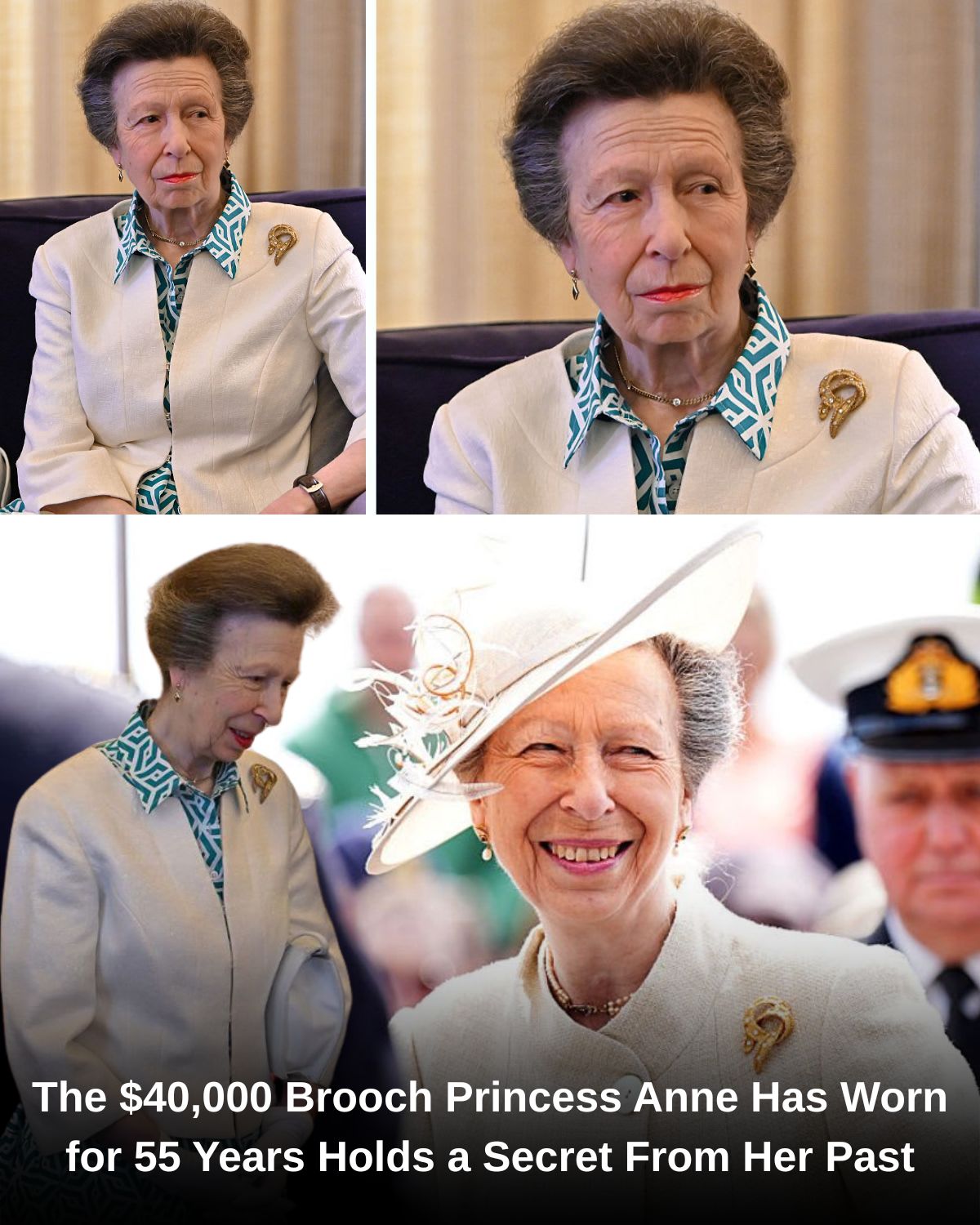 The $40,000 Brooch Princess Anne Has Worn for 55 Years Holds a Secret From Her Past