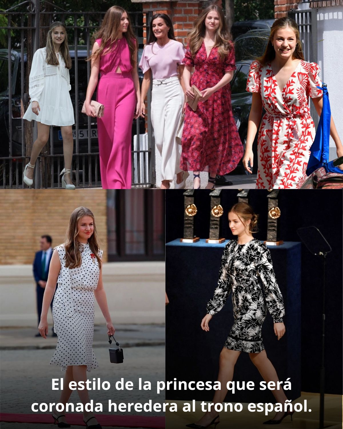 El estilo de la princesa que serรก coronada heredera al trono espaรฑol.