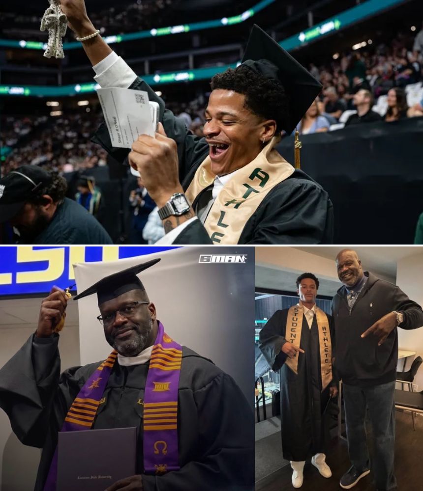 Shaq Celebrates Son Shaqir’s College Graduation Just a Week After His Own! ๐