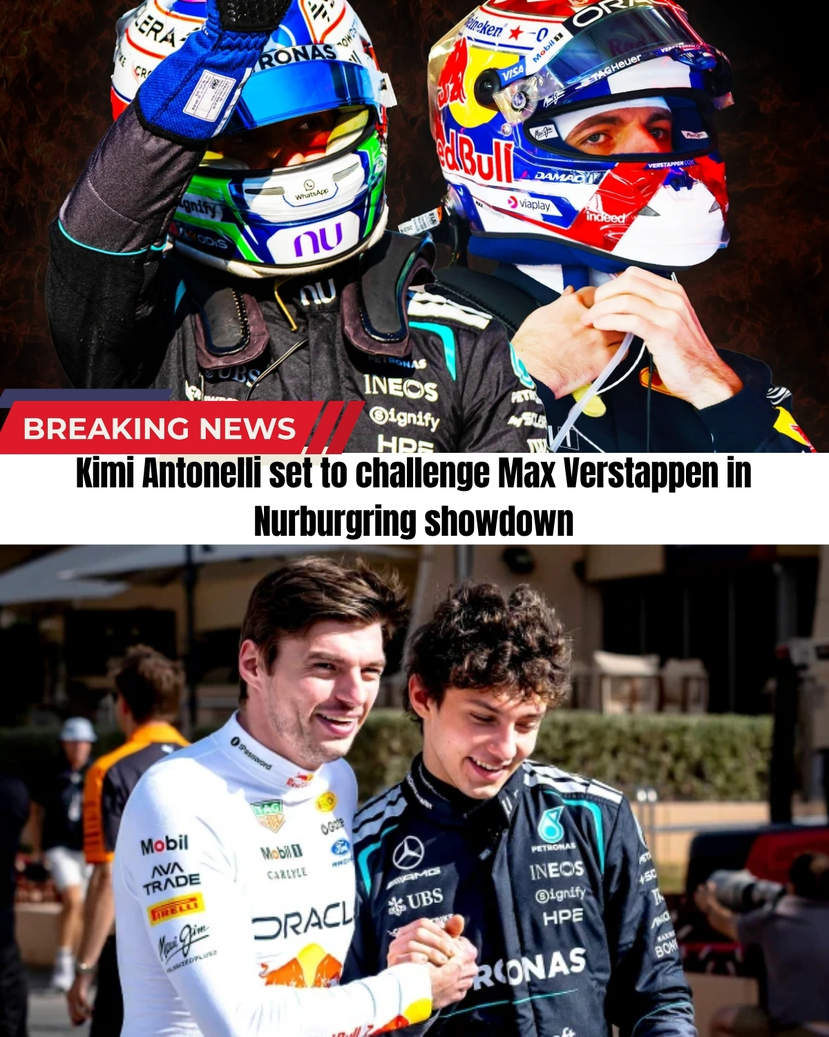 Max Verstappen is breaking records before even starting the Nurburgring 24H! 😱 Tickets are SOLD OUT, but the biggest shocker just dropped. 🔥 F1 Championship leader Kimi Antonelli was just caught on camera revealing a massive secret about joining the exact same legendary race!