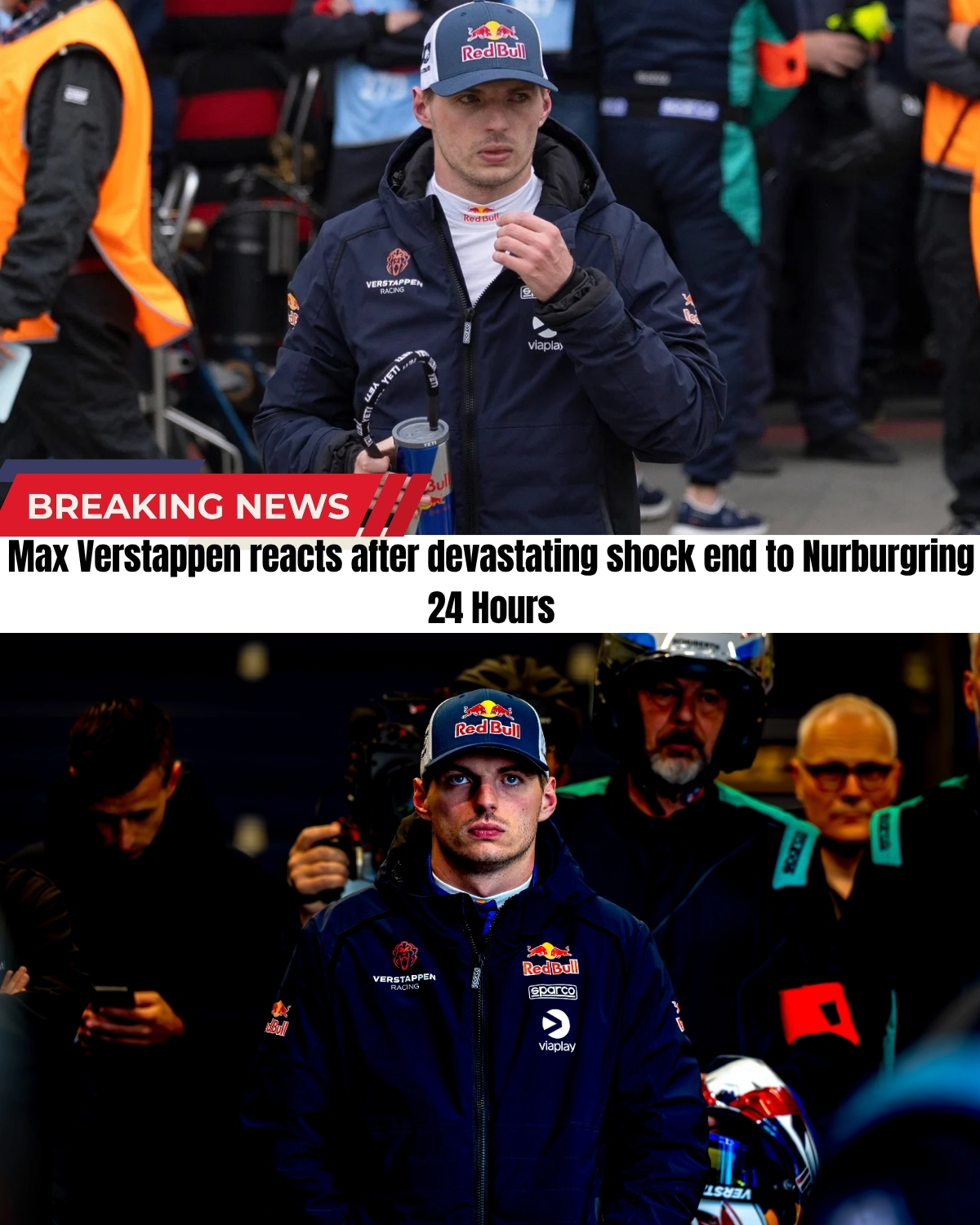 The Green Hell has claimed its ultimate victim! 😭 After building a massive 30-second lead, Max Verstappen’s historic 24h debut ended in total heartbreak when a sudden mechanical failure destroyed his victory.