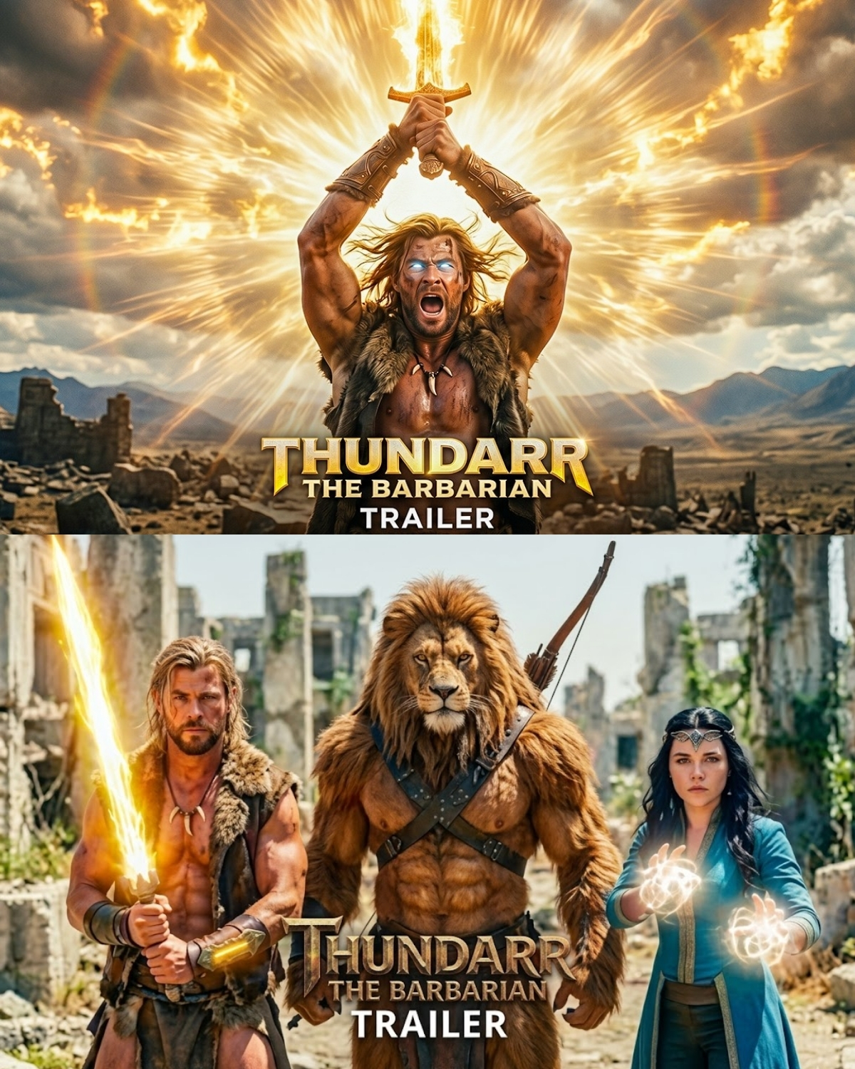 ยกAlerta de impacto para los amantes de la fantasรญa retro! El mundo de la cultura pop acaba de sufrir un giro electrizante. Se ha liberado el espectacular trรกiler conceptual de “Thundarr the Barbarian: Live Action” (2027) y las redes sociales estรกn colapsando por completo con los hashtags #Thundarr2027 y #LiveActionThundarr.