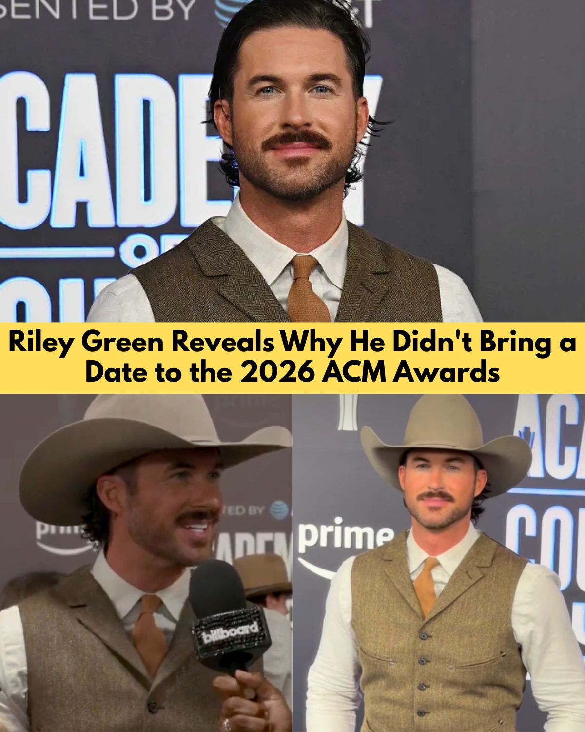 Riley Green Finally Explains Why He Showed Up to the ACM Awards Alone — and Fans Are Reacting