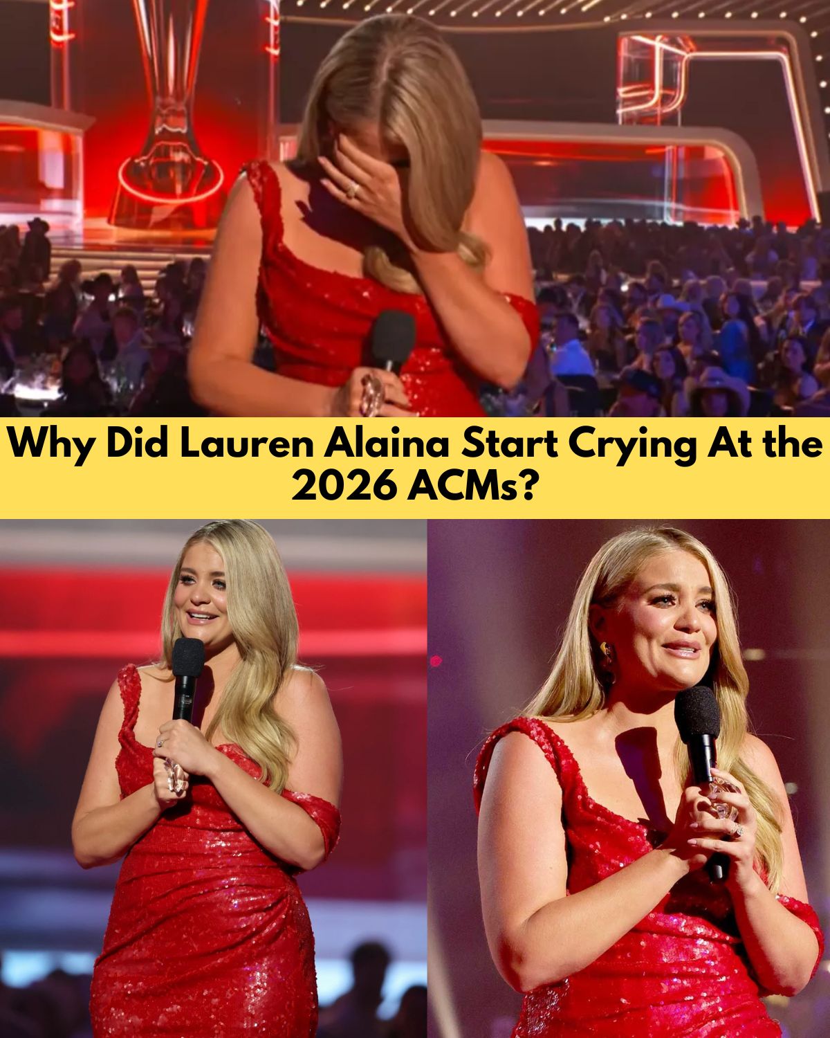 Fans Were Left Emotional After Lauren Alaina Suddenly Broke Down in Tears at the ACM Awards
