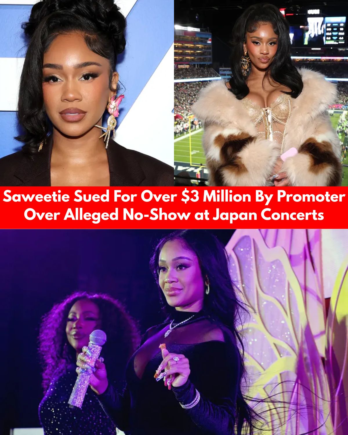Saweetie Hit With $3 MILLION Lawsuit After Promoter Claims She Took Deposit & Skipped Japan Shows