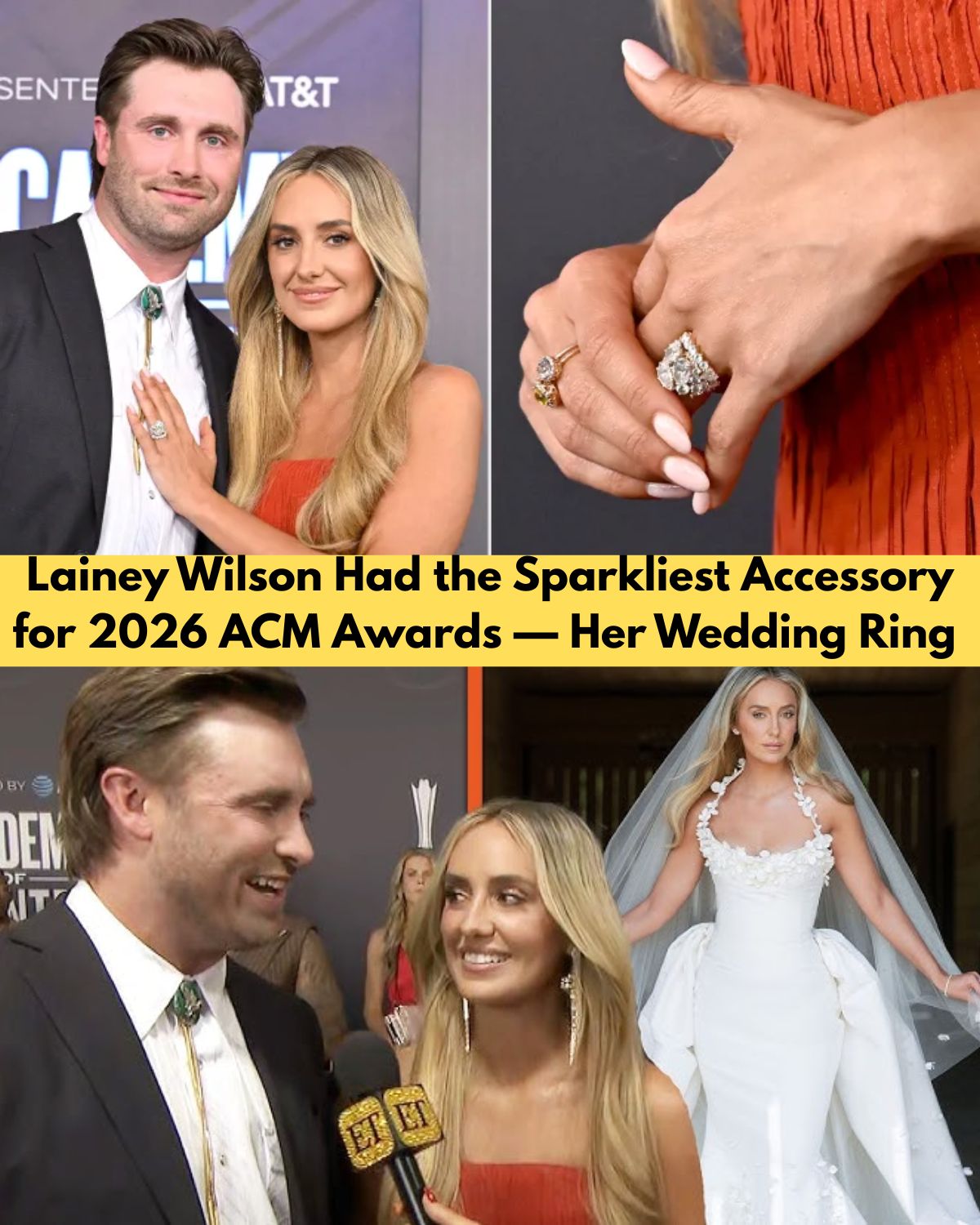 The Internet Immediately Zoomed In on Lainey Wilson’s Hand at the ACM Awards