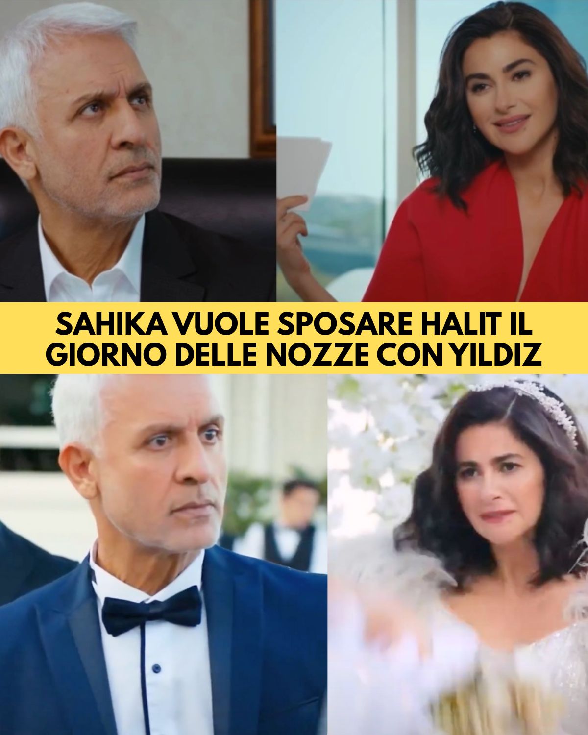 Sahika vuole sposare Halit proprio il giorno delle nozze con Yildiz: follia totale alla villa