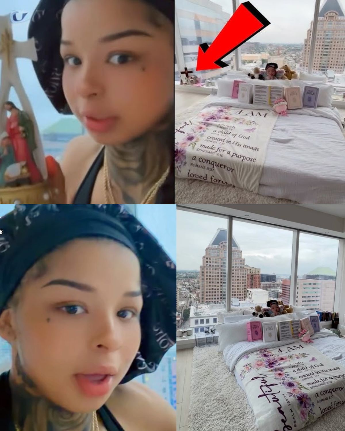 CHRISEAN ROCK RESPONDS AFTER PEOPLE ACCUSE HER OF HAVING A “SPIRITUAL ALTAR” NEXT TO HER BED