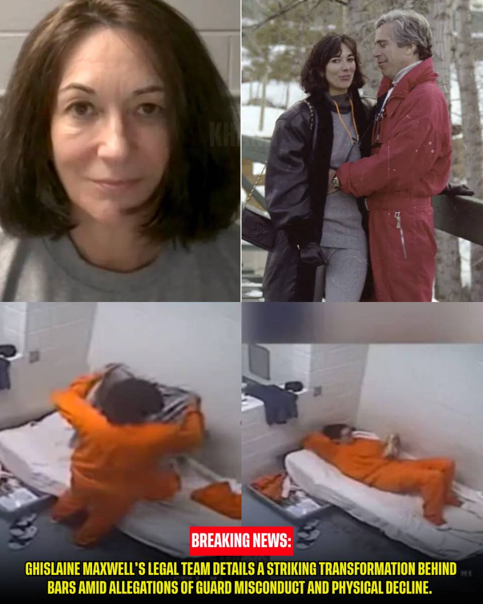 Ghislaine Maxwell’s legal team details a STRIKING TRANSFORMATION behind bars amid allegations of guard misconduct and physical decline.