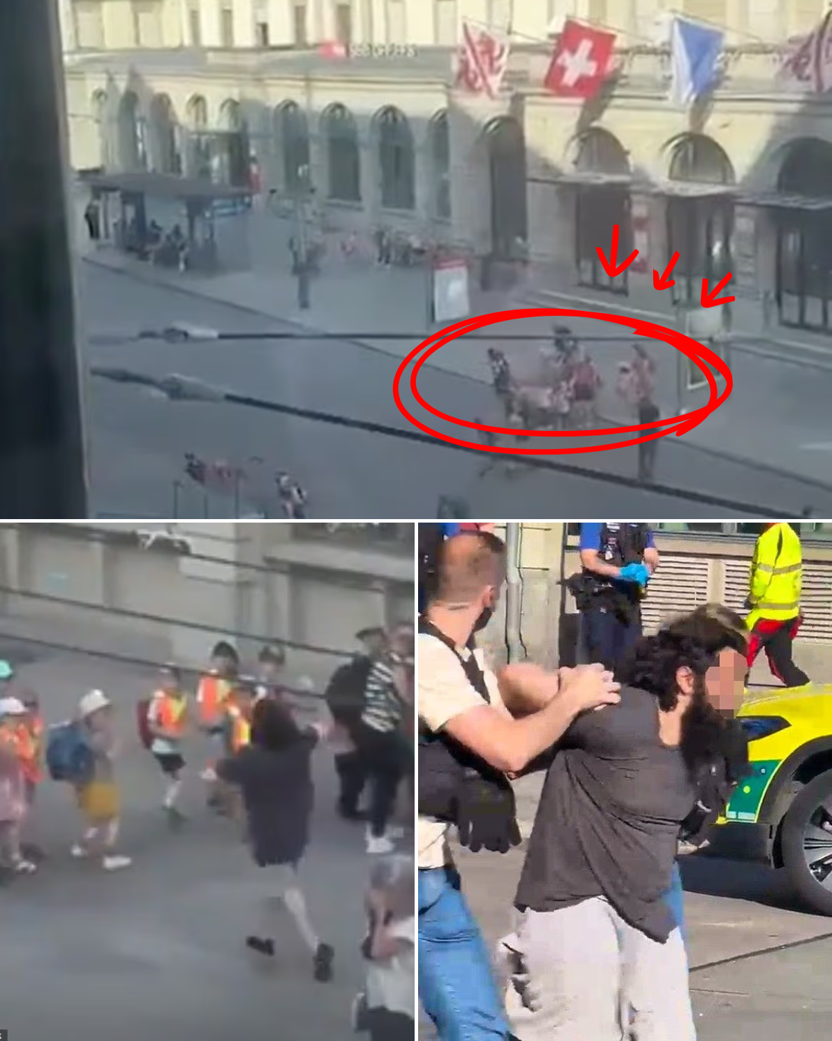 Moment Armed Suspect Rushes Toward Schoolchildren During Shocking Swiss Attack โ as Teacher Tries to Shield Them in a Scene Now Raising Serious Questions